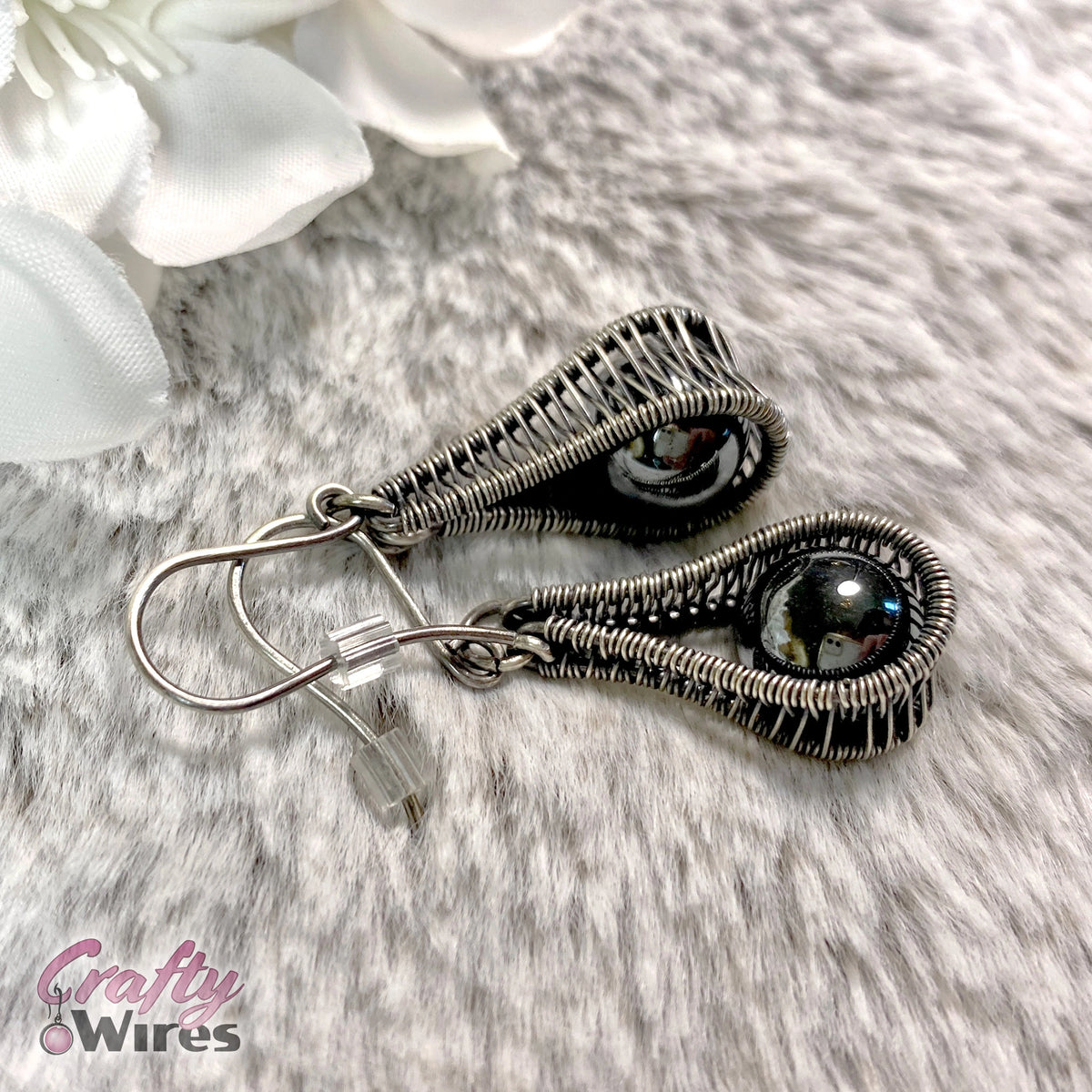 Wire sale weave earrings