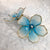 Aqua flower earrings