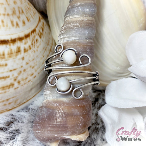 Adjustable Double Bead Ring