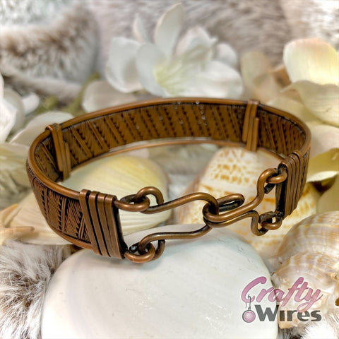 Slanted Wire Weave Bracelet