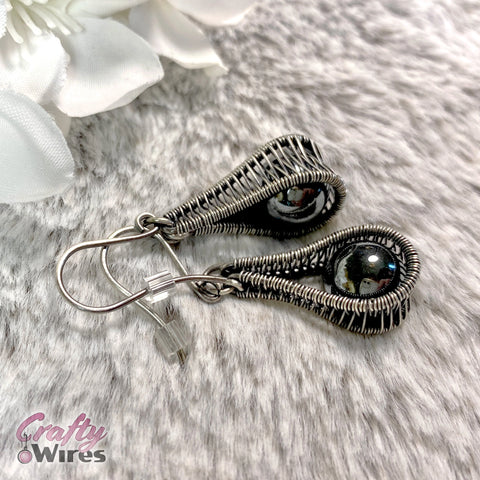 Wire Weave Sling Drop Earrings