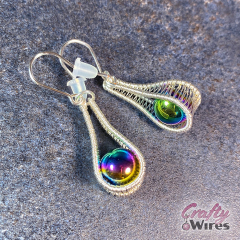Wire Weave Sling Drop Full Set with Earrings and Pendant