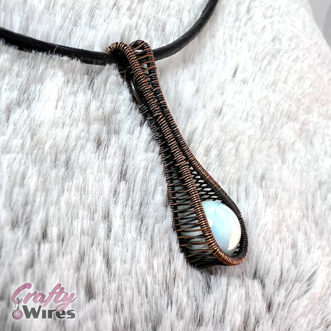Wire Weave Sling Drop Pendant