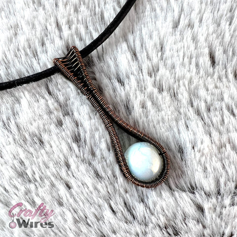 Wire Weave Sling Drop Pendant